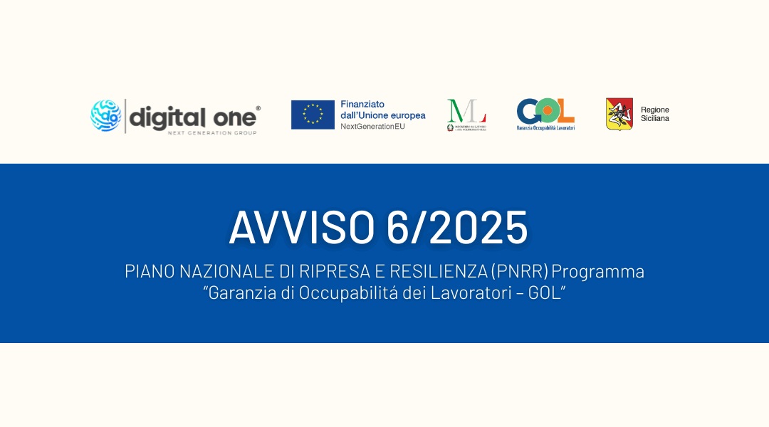 AVVISO 6/2025 – PIANO NAZIONALE DI RIPRESA E RESILIENZA (PNRR) PROGRAMMA “GARANZIA DI OCCUPABILITÁ DEI LAVORATORI – GOL” – Personale Non Docente