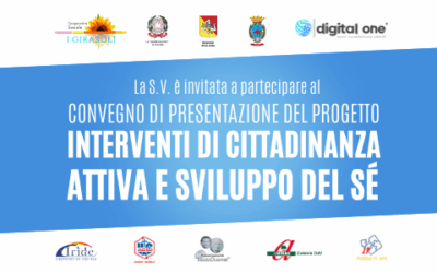 Invito al Convegno di presentazione del progetto “Interventi di Cittadinanza Attiva e Sviluppo del Sé”