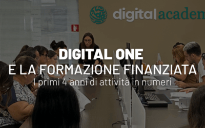 Digital One Academy – I primi 4 anni di attività in numeri con oltre 25 anni di esperienza!