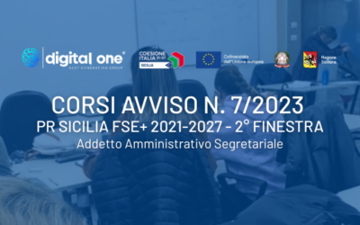 Addetto Amministrativo Segretariale – Avviso n. 7/2023 PR Sicilia FSE+ 2021-2027 – 2° finestra